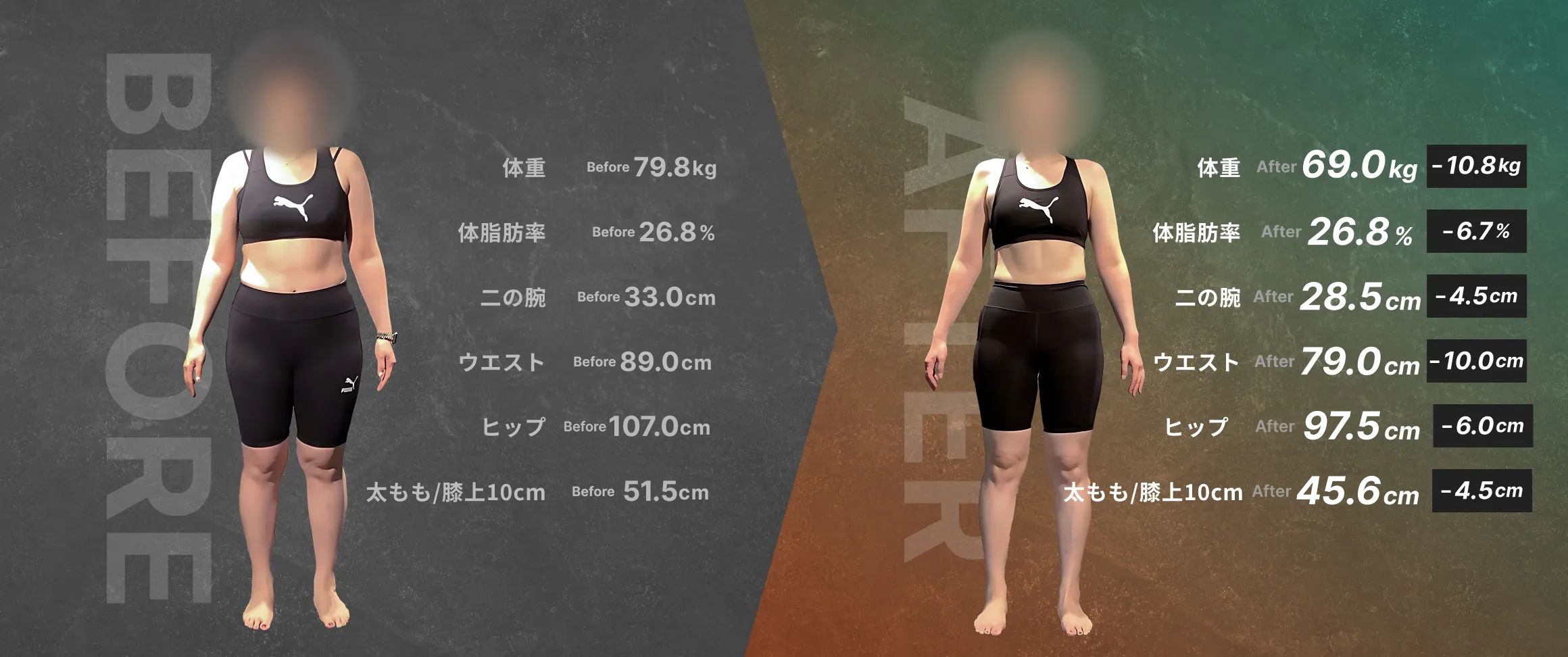 30代・女性ビフォーアフター