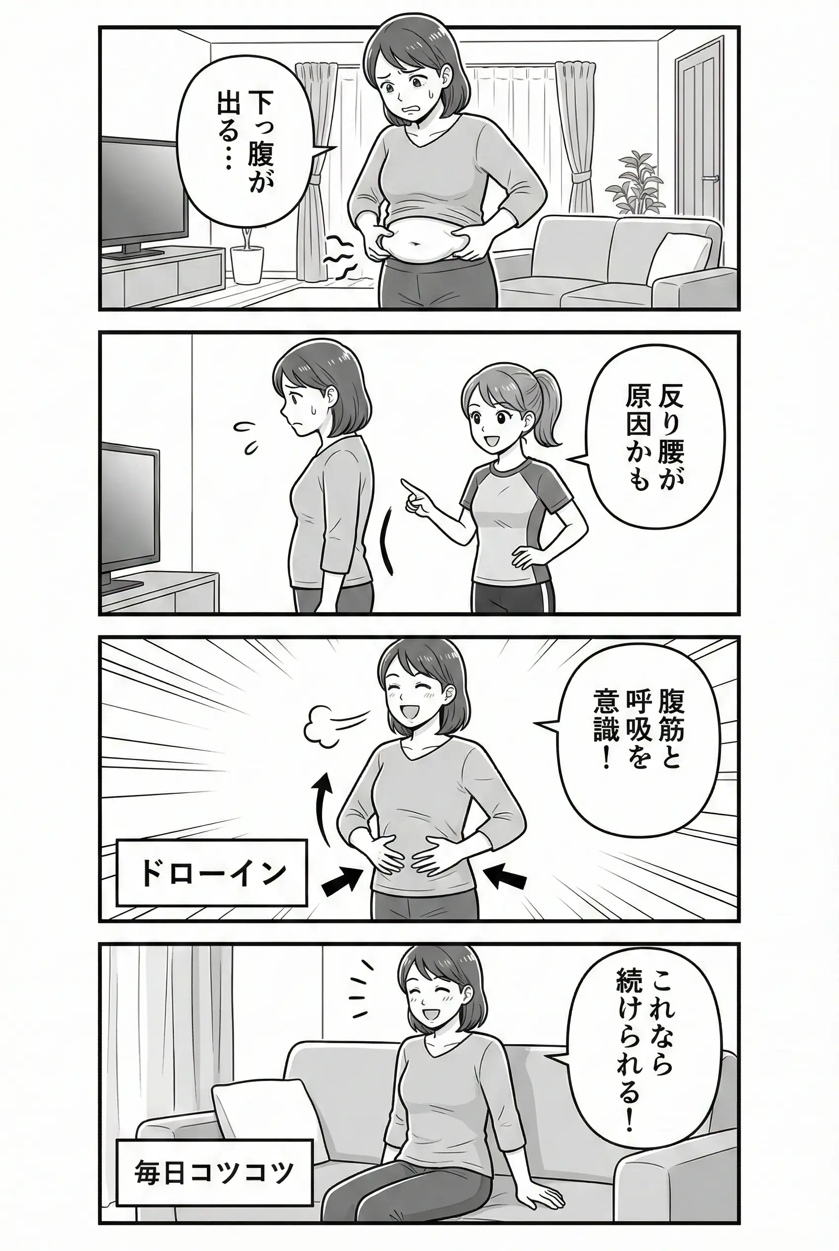 下っ腹4コマ